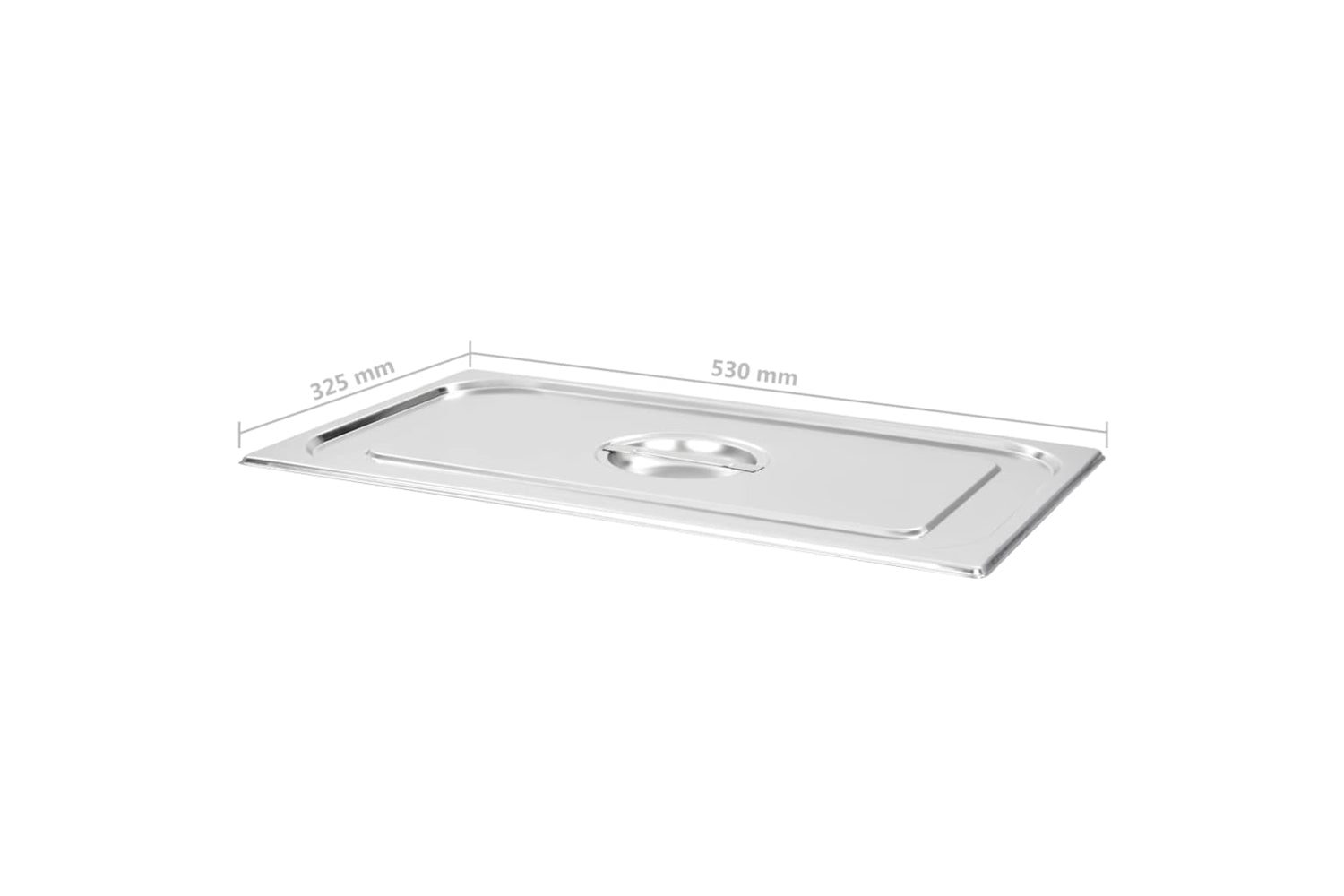 Vidaxl 50884 Lids For Gn 1/1 Pan 2 Pcs Stainless Steel-6