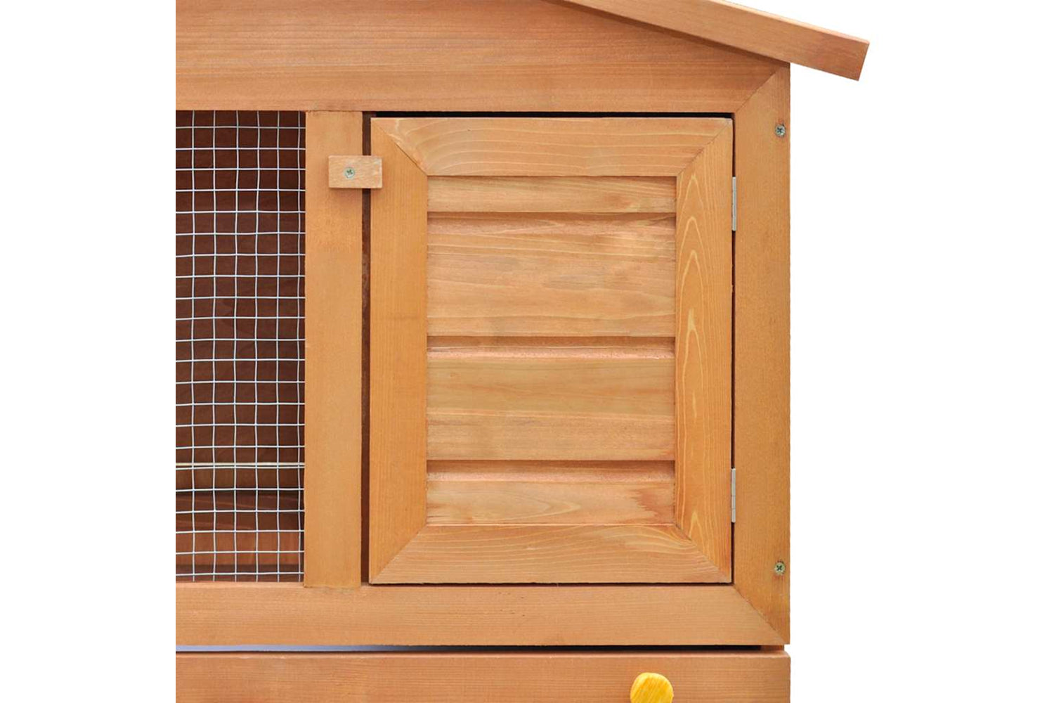 vidaXL 170160 Outdoor Rabbit Hutch Small Animal House Pet Cage 3 Doors Wood-6