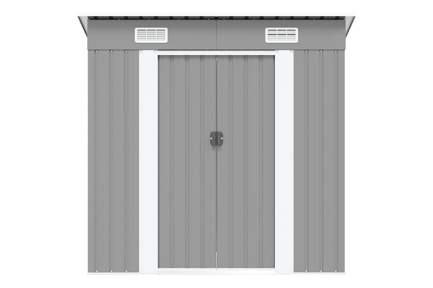 Vidaxl 42982 Garden Shed Grey Metal-5