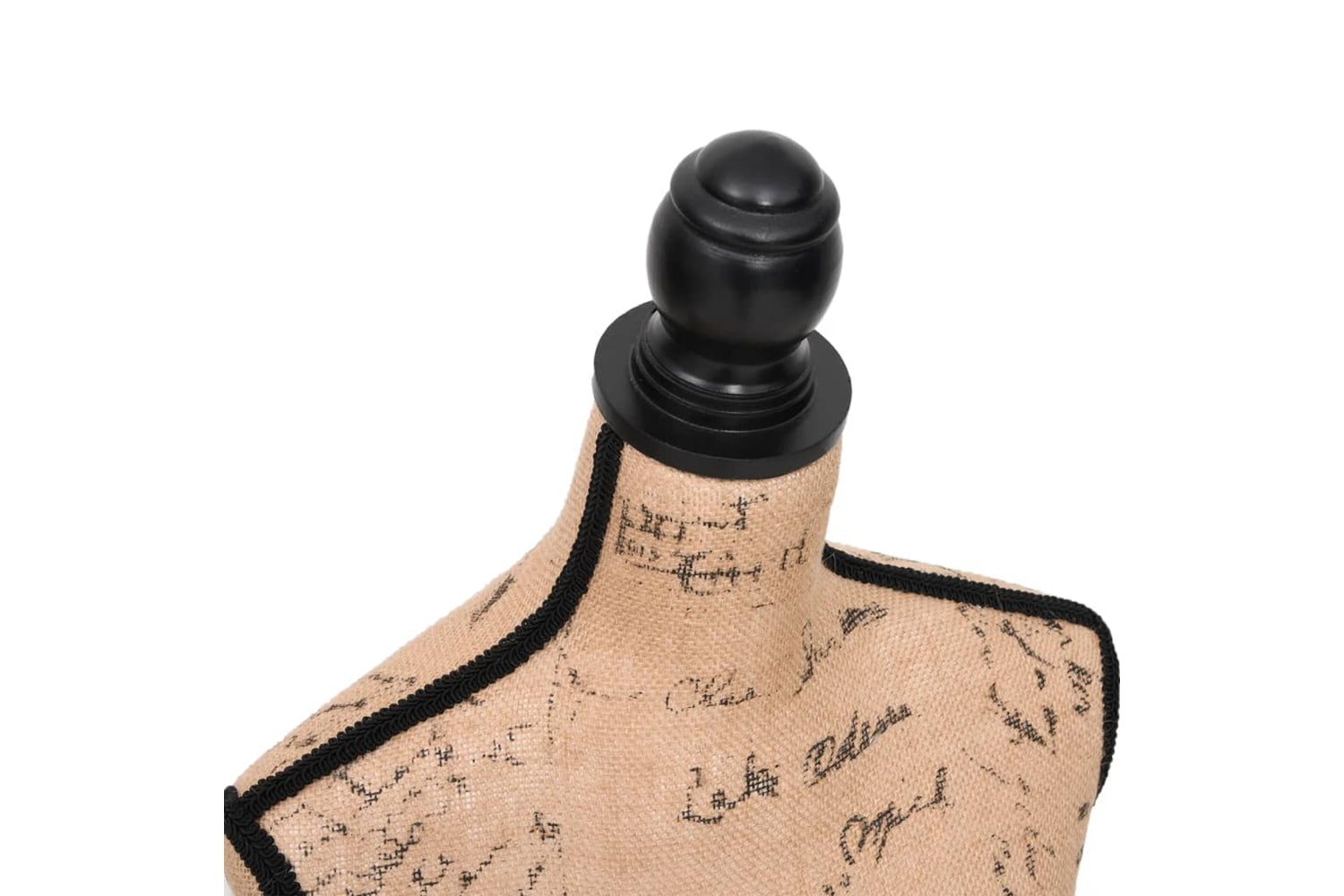 Vidaxl 30029 Ladies Bust Display Bust Brown Black Jute Female Mannequin Display-5