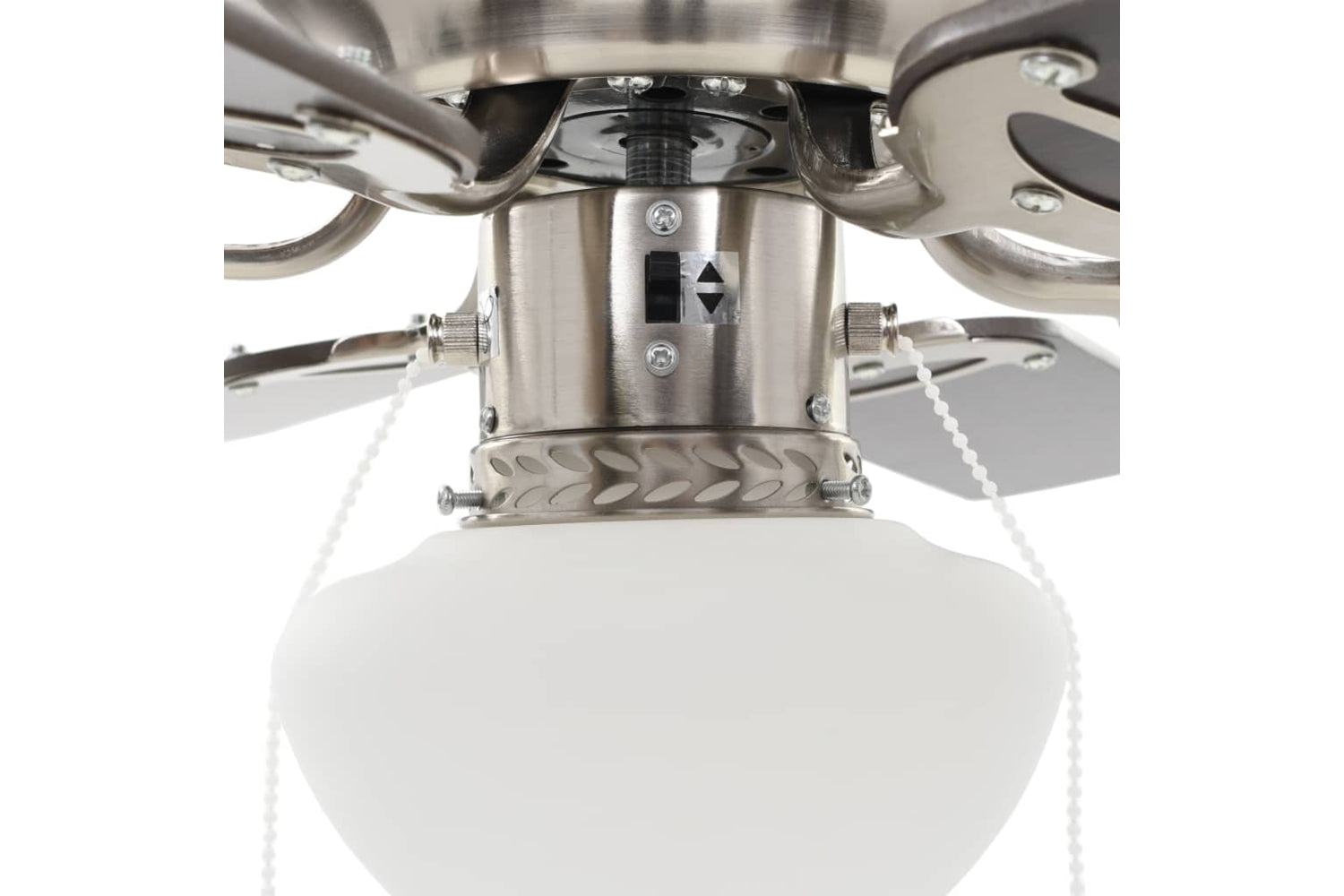 vidaXL 50537 Ornate Ceiling Fan With Light 82cm Dark Brown-6