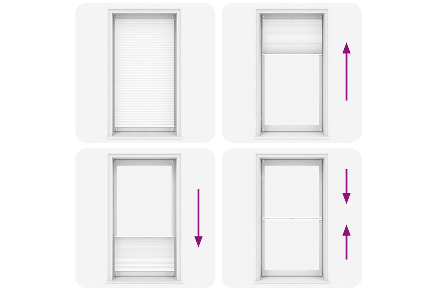 Vidaxl Plisse Blind 110x200cm White Pleated Blind-5