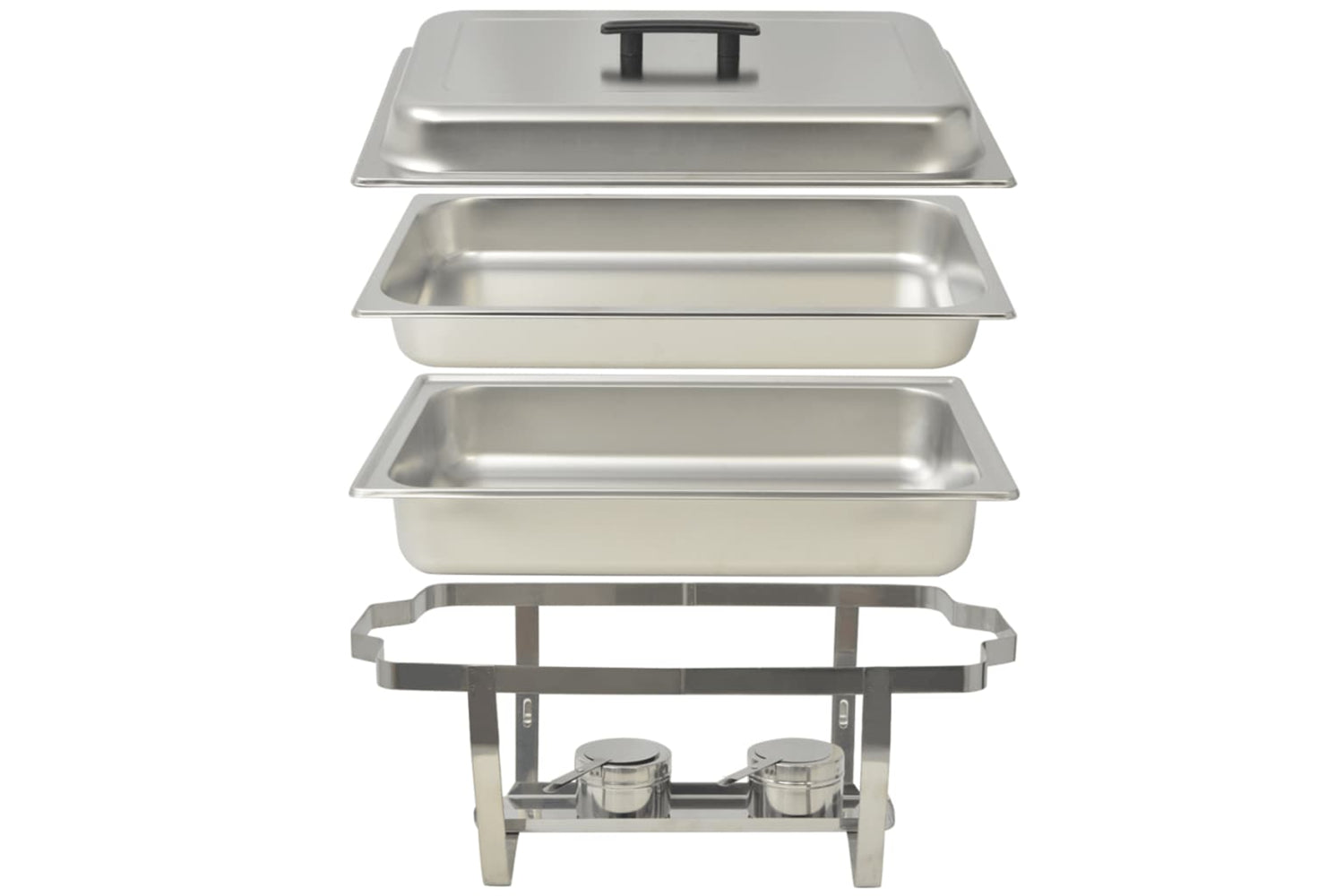 Vidaxl 50530 4 Piece Chafing Dish Set Stainless Steel-5