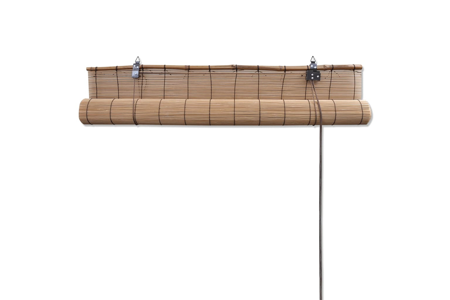 Vidaxl Brown Bamboo Roller Blinds 140 X 160 Cm-5