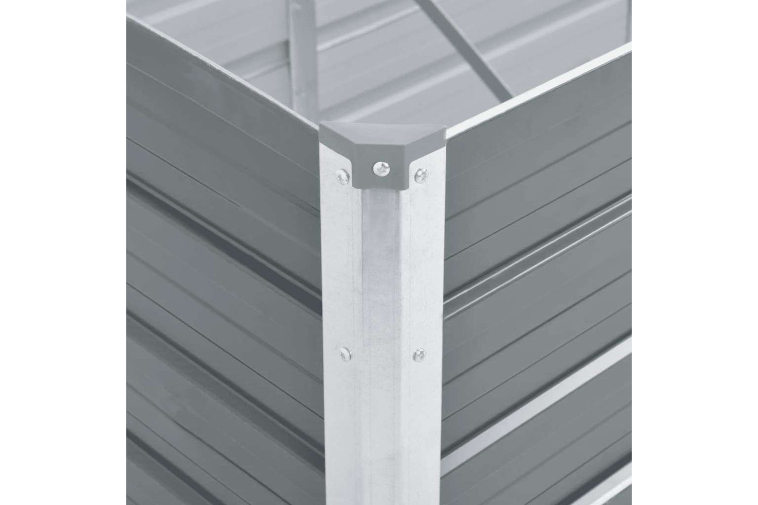 vidaXL 44842 Garden Raised Bed Galvanised Steel 240x80x45cm Grey-5