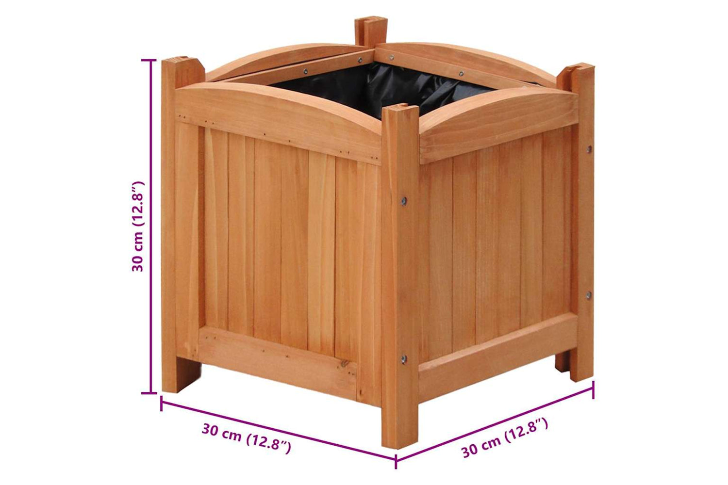 vidaXL 276010 Raised Beds 4 Pcs 30x30x30cm (2x41301)-5