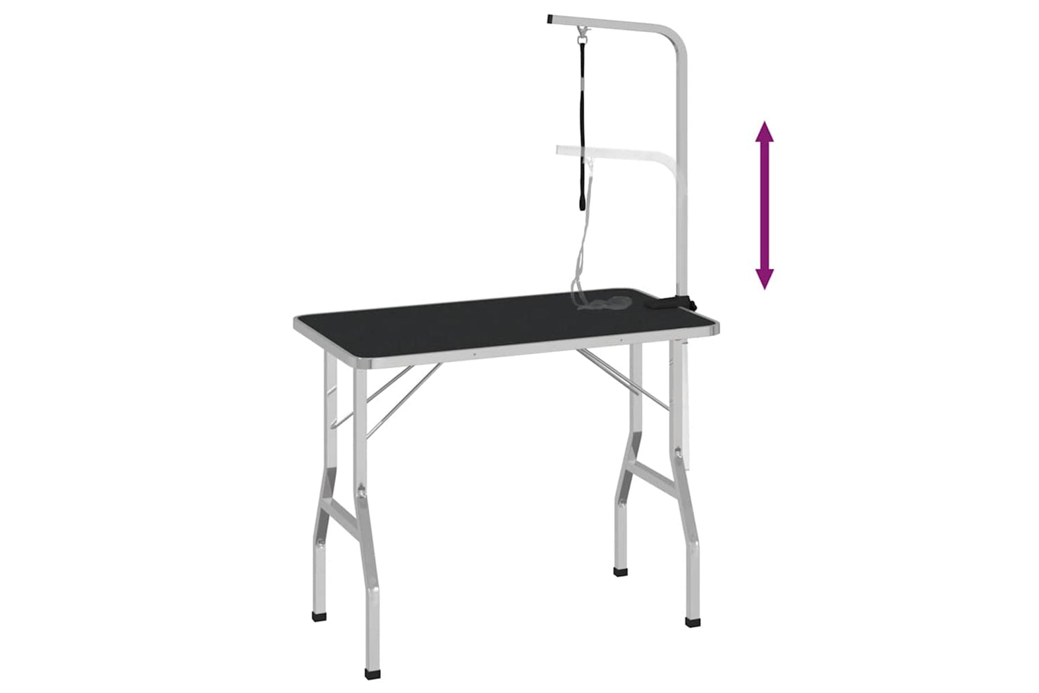 Vidaxl Bath Grooming Table For Dogs Cats Pets Adjustable 1 Loop-6