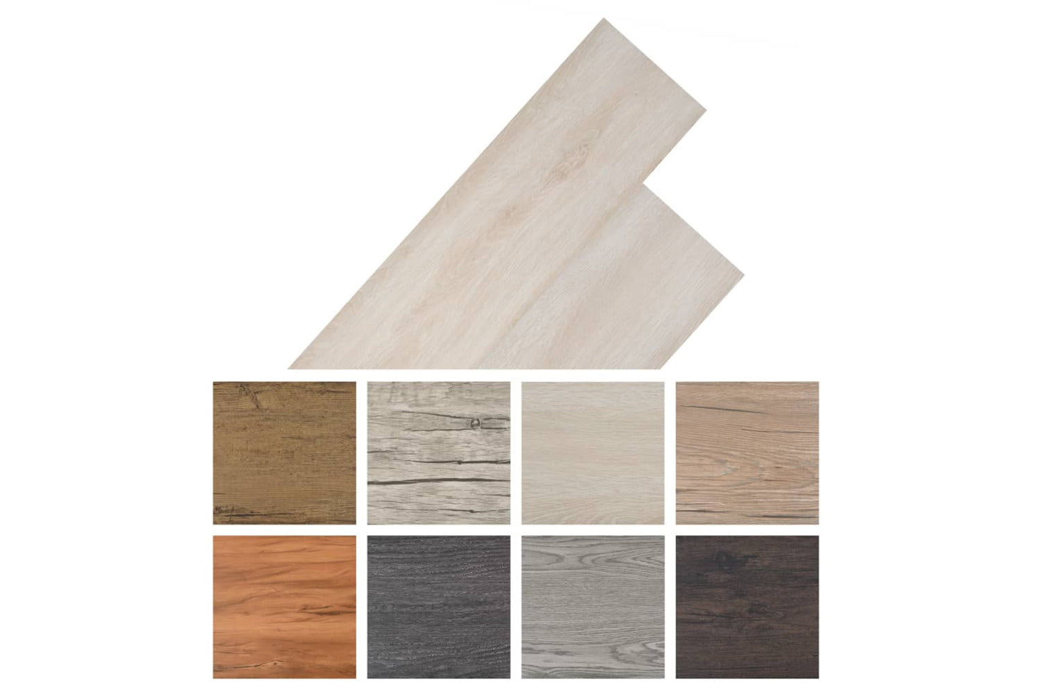 Vidaxl Non Self-adhesive Pvc Flooring Planks 5.26 MÂ² 2 Mm Oak Classic White-6