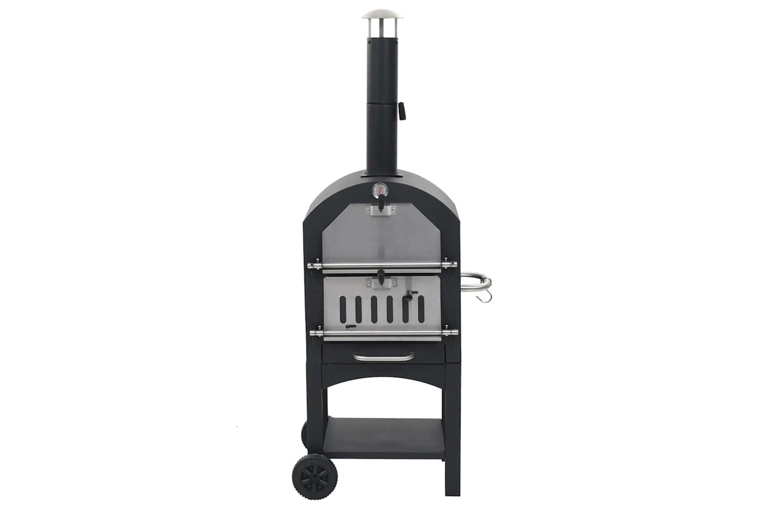Vidaxl Charcoal Fired Outdoor Pizza Oven With Fireclay Stone-2