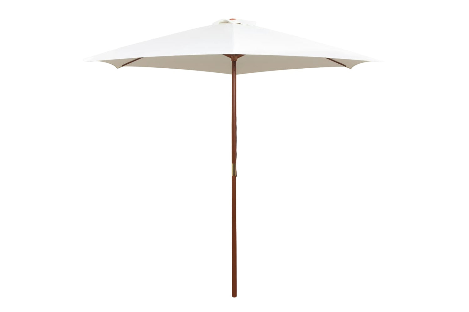 vidaXL 42962 Parasol 270x270cm Wooden Pole Cream White