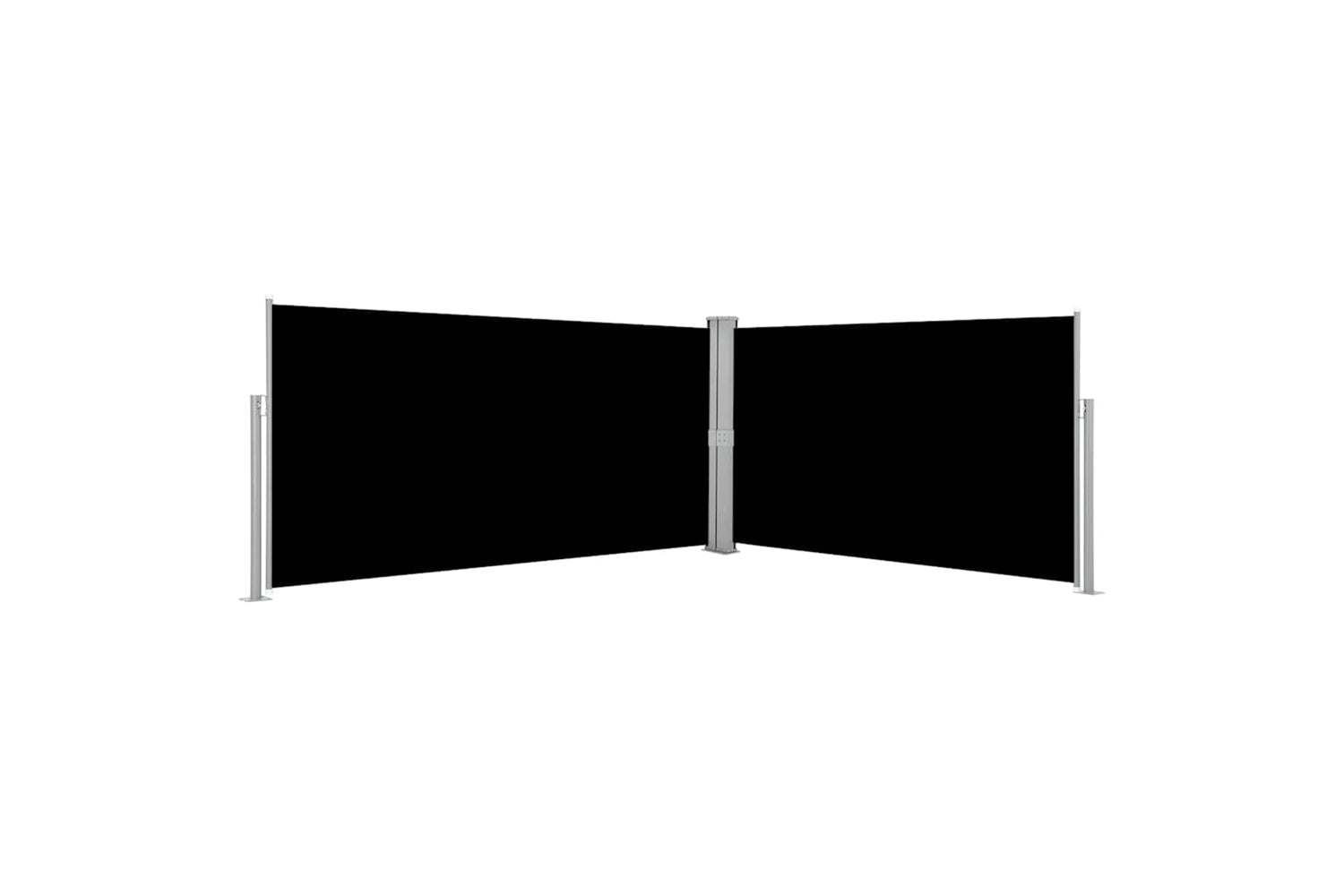 vidaXL 42178 Retractable Side Awning Black 160x600cm
