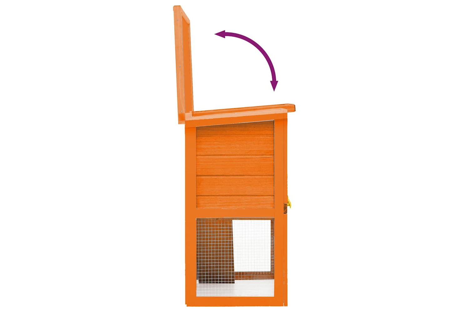 Vidaxl 170158 Outdoor Rabbit Hutch Small Animal House Pet Cage 1 Door Wood-6