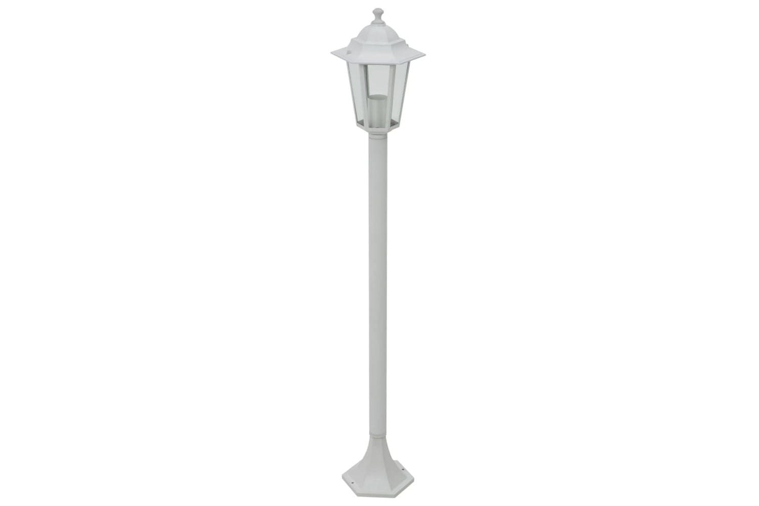 vidaXL 44215 Garden Post Lights 6 Pcs E27 110cm Aluminium White-2