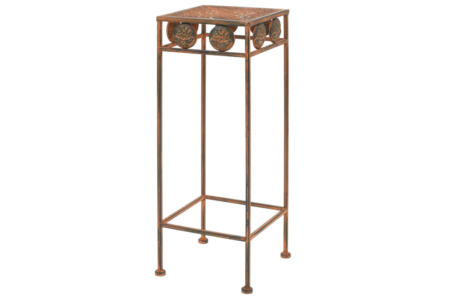 Vidaxl 245928 Plant Stand Set 3 Pieces Vintage Style Metal Rusty-2