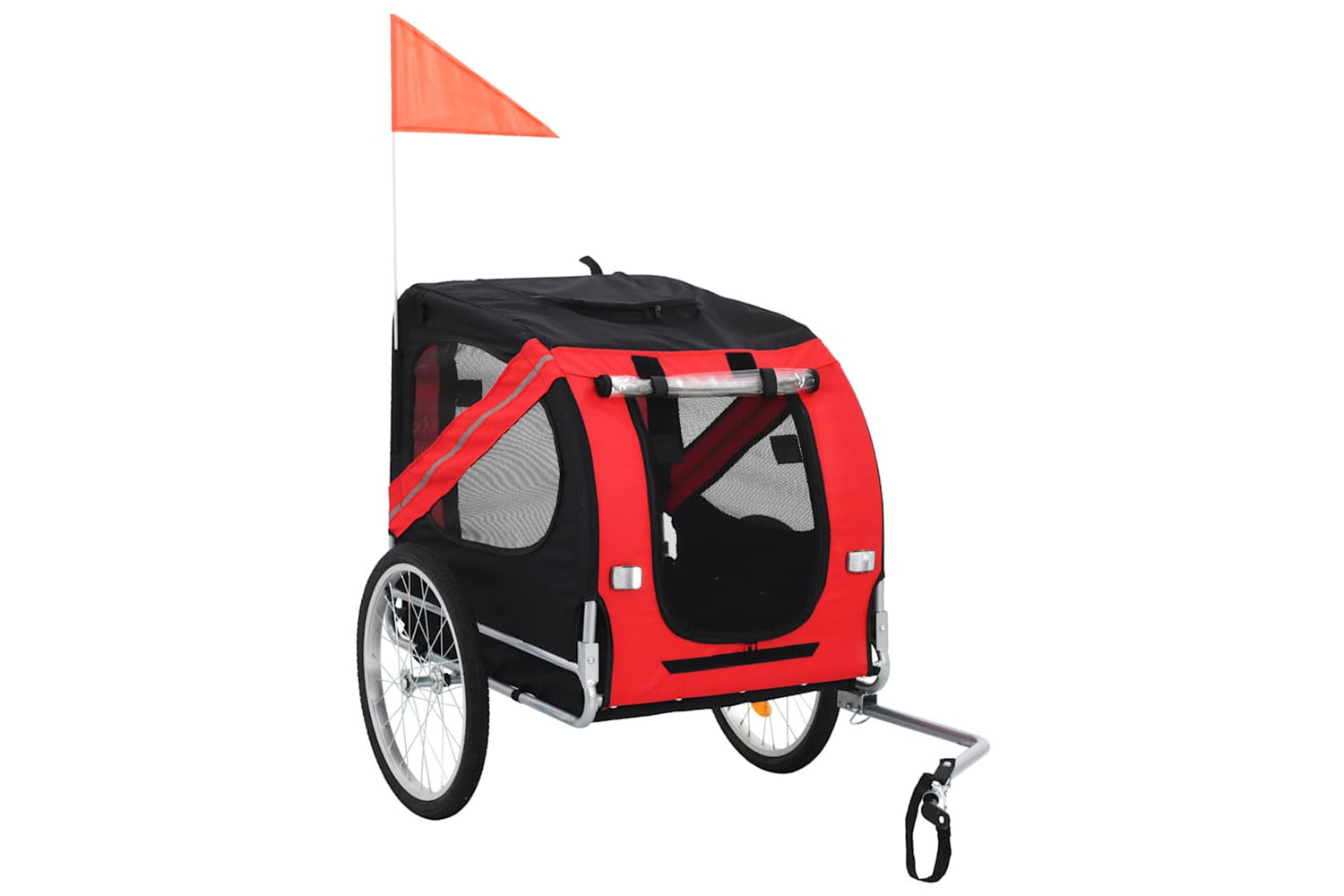 Vidaxl Pet Bike Trailer Red And Black-2