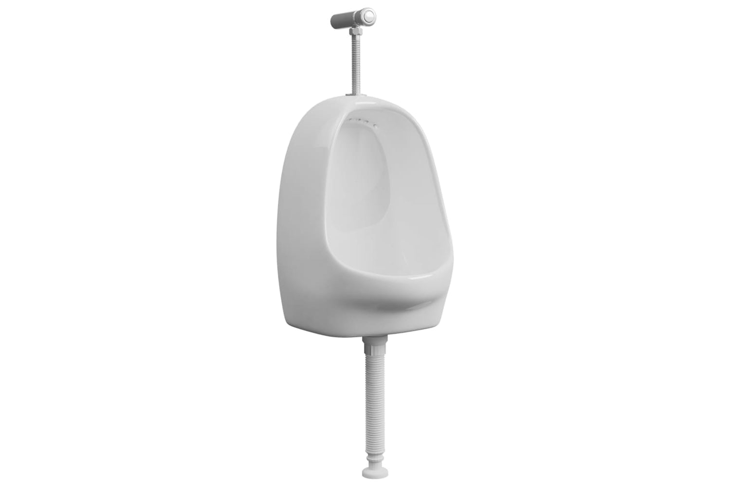 Vidaxl 143986 Wall Hung Urinal With Flush Valve Ceramic White
