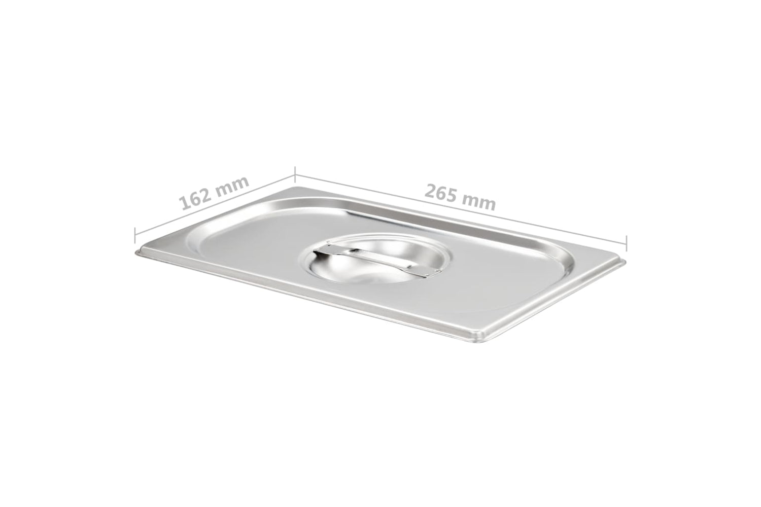Vidaxl 50905 Lids For Gn 1/4 Pan 4 Pcs Stainless Steel-6