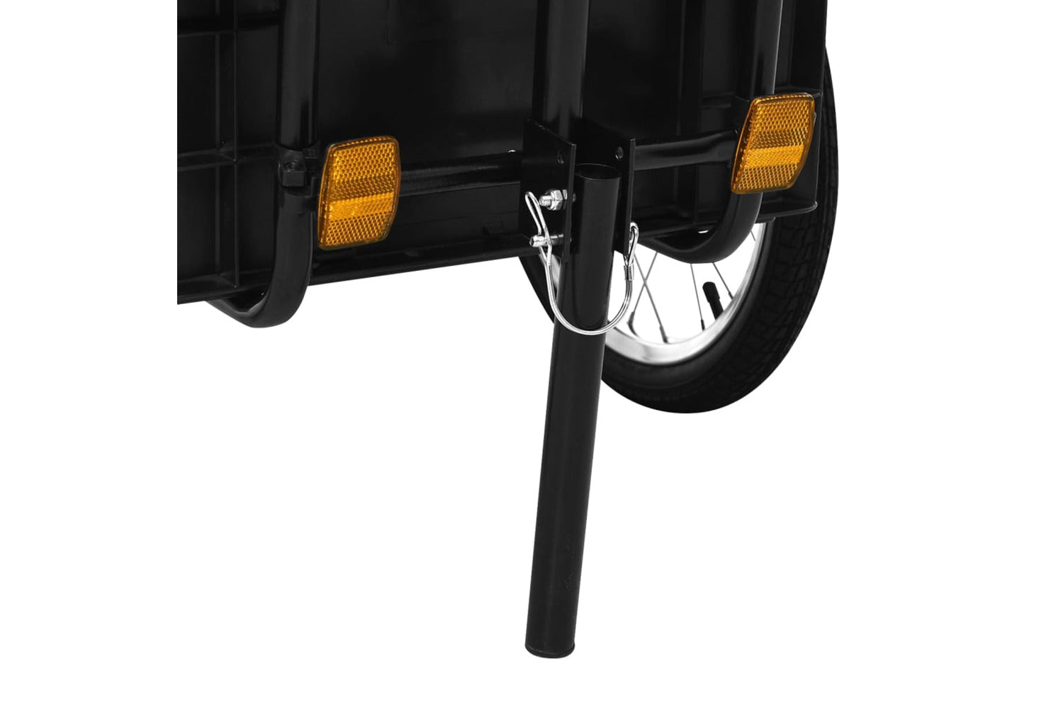 vidaXL Bike Trailer/hand Wagon 155x60x83cm Steel Black-7