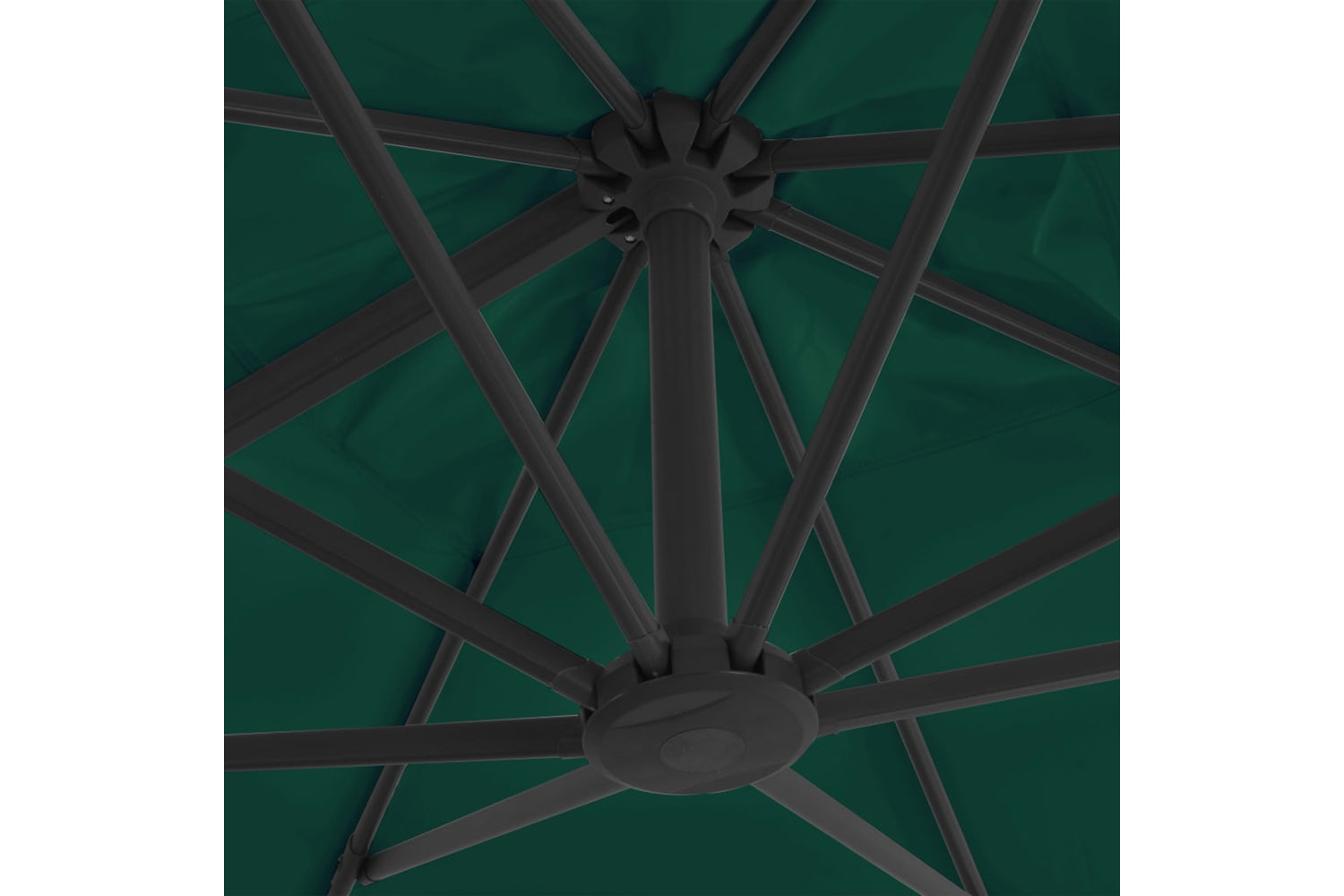 vidaXL 44634 Cantilever Umbrella With Aluminium Pole Green 300x300cm-5