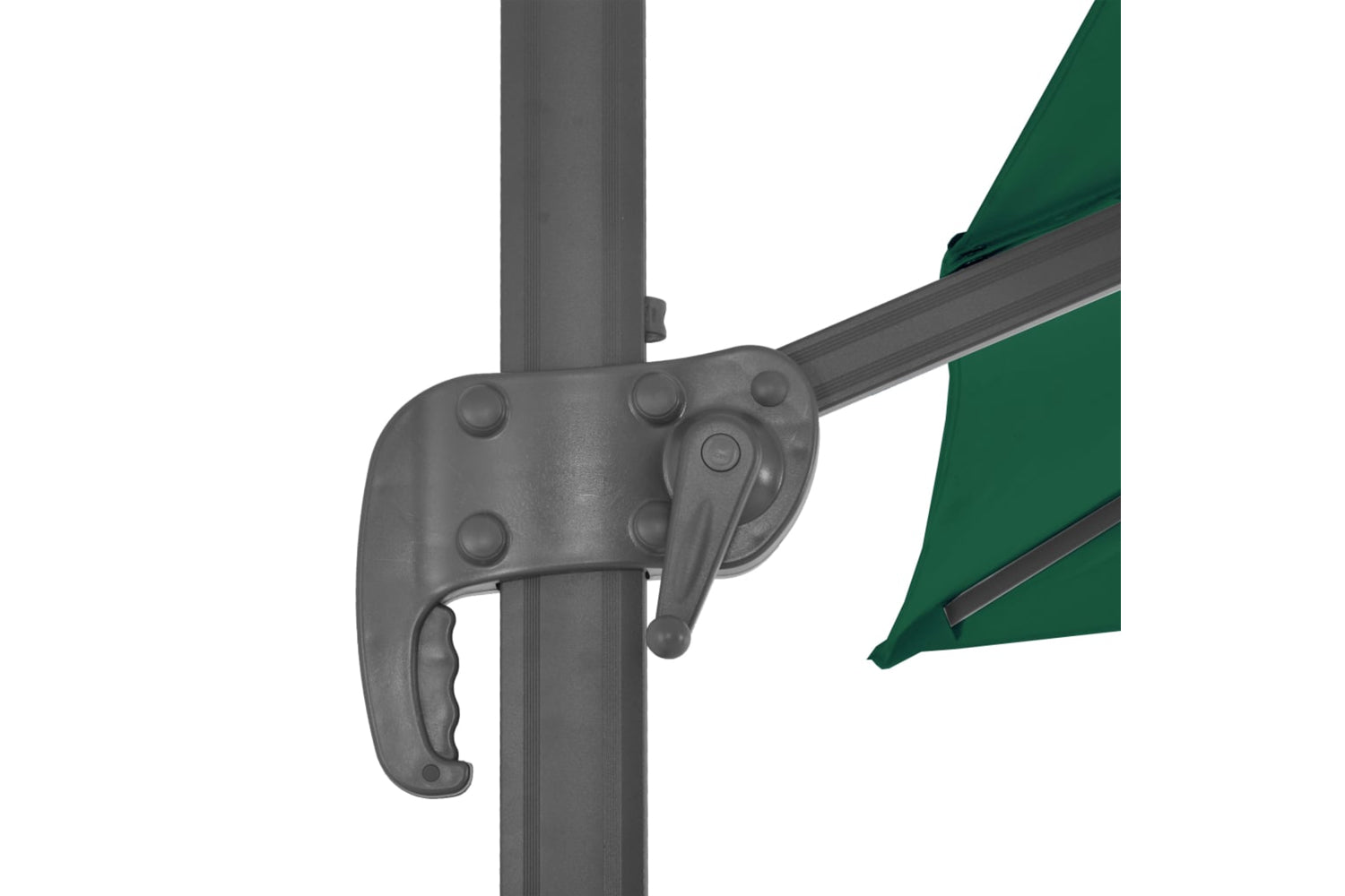 vidaXL 44634 Cantilever Umbrella With Aluminium Pole Green 300x300cm-6