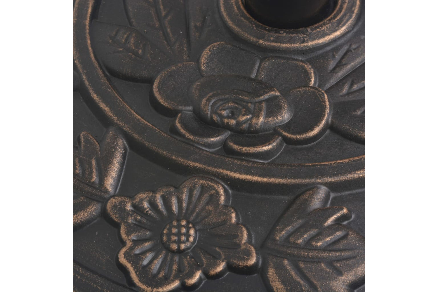 Vidaxl 43655 Parasol Base Resin Half Round Bronze 9 Kg-7