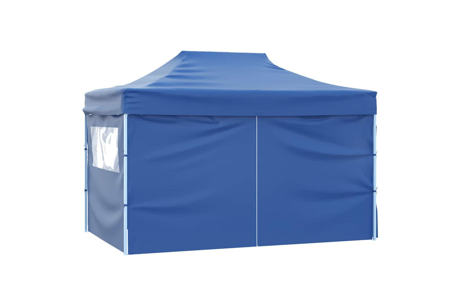 Vidaxl Foldable Tent Pop-up With 4 Side Walls 3x4.5 M Blue-6