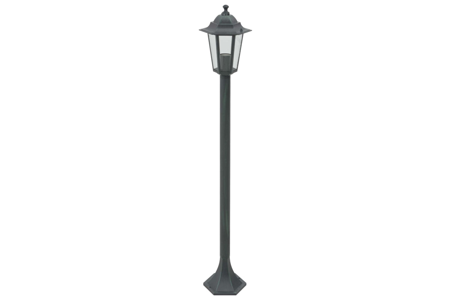 vidaXL 44214 Garden Post Lights 6 Pcs E27 110cm Aluminium Dark Green-2