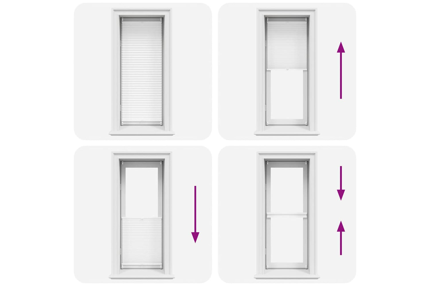 Vidaxl Plisse Blind 60x125cm White Pleated Blind-5