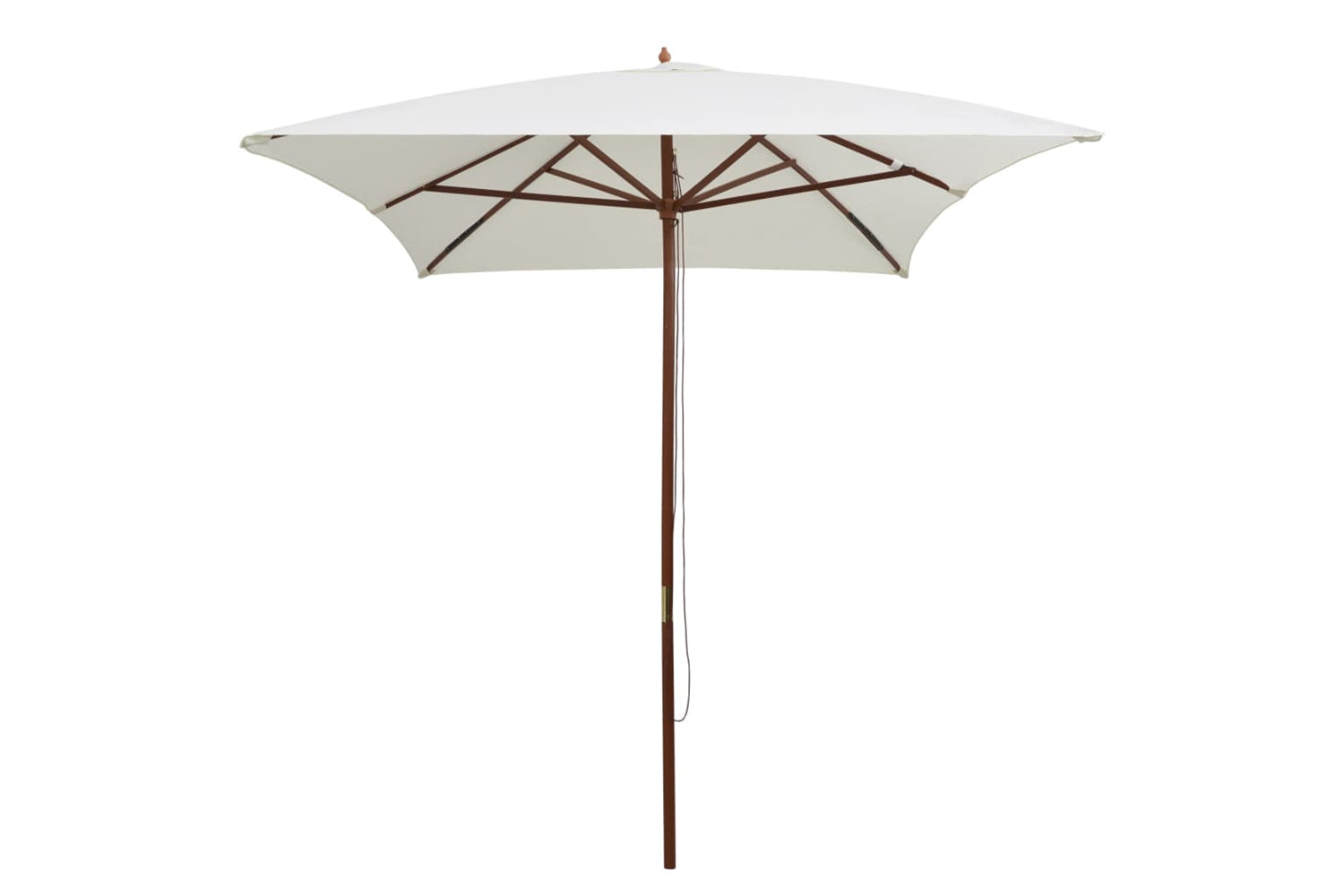 vidaXL 42960 Parasol 200x300cm Wooden Pole Cream White-2