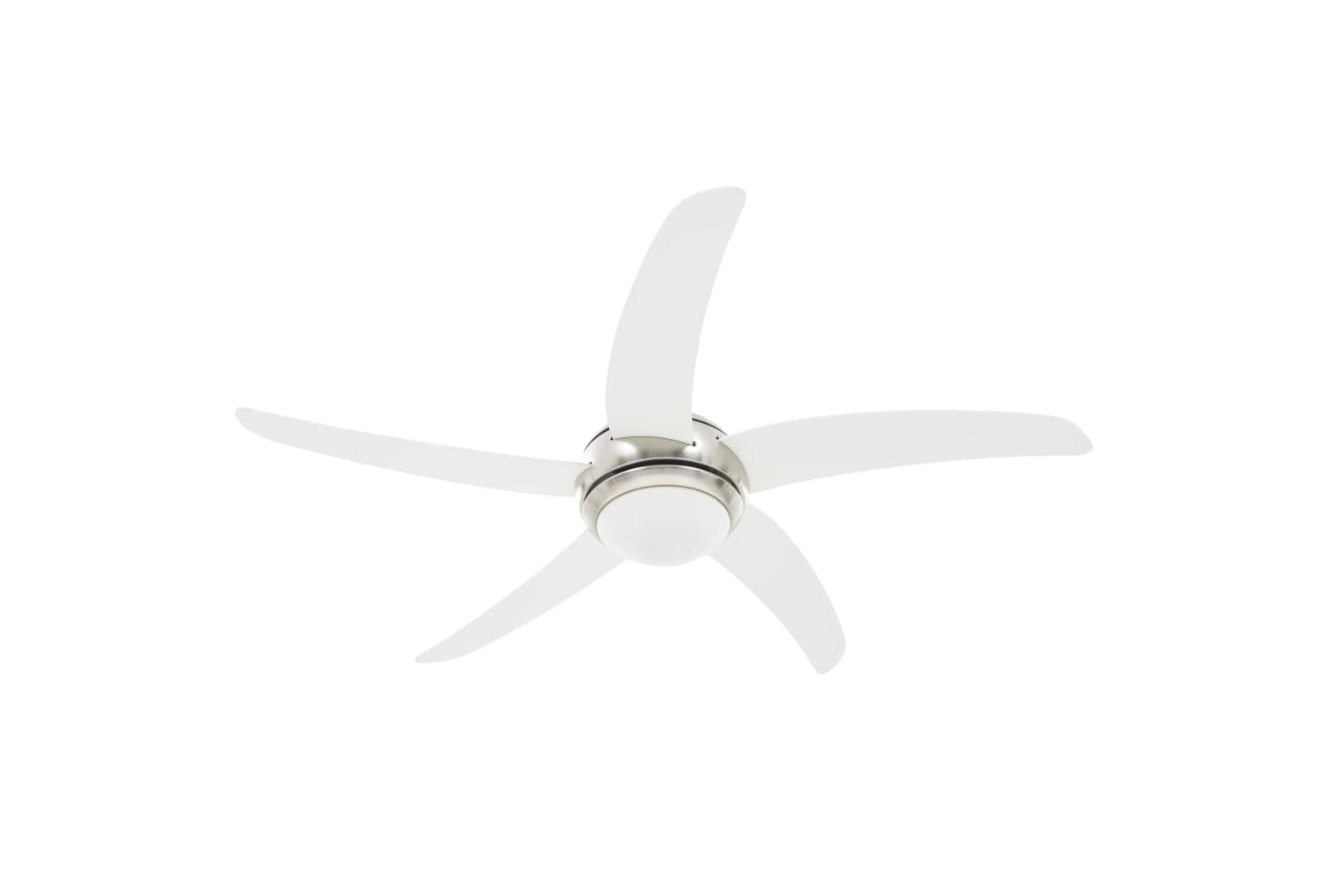 vidaXL 50538 Ornate Ceiling Fan With Light 128cm White-2