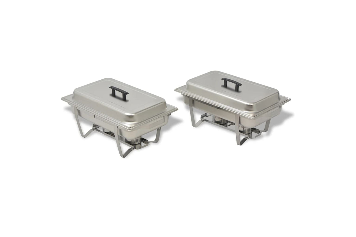 Vidaxl 50528 2 Piece Chafing Dish Set Stainless Steel-2