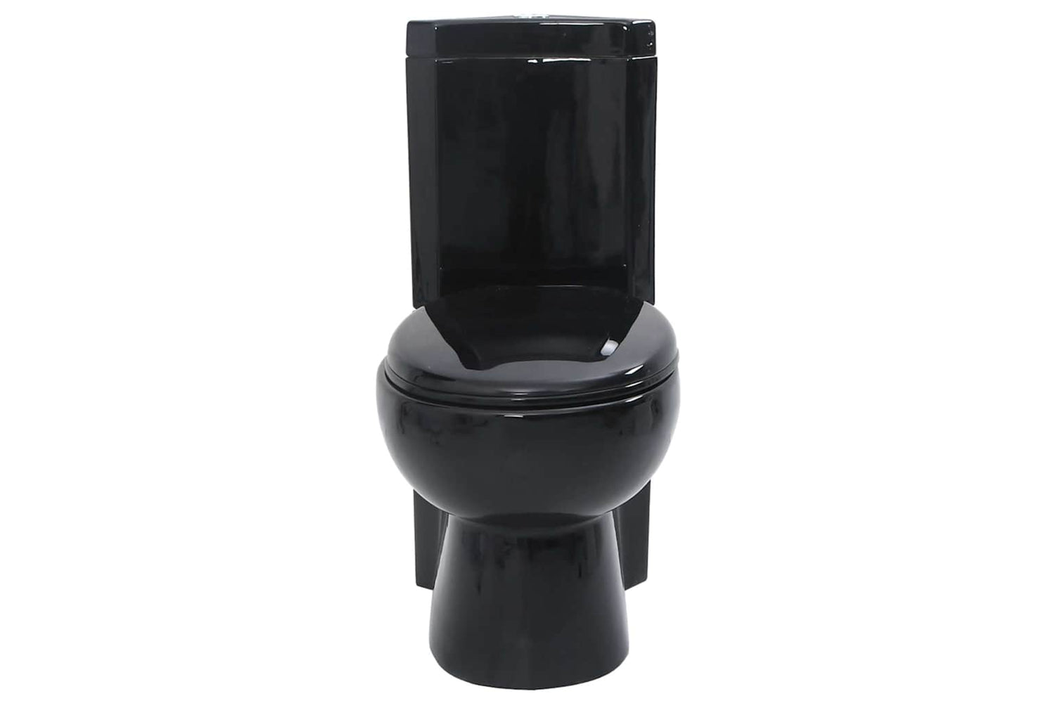 Vidaxl 141134 Wc Ceramic Toilet Bathroom Corner Toilet Black-2