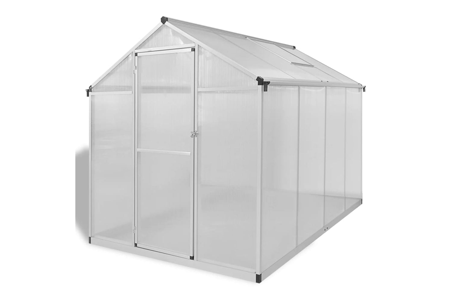 Vidaxl Reinforced Aluminium Greenhouse With Base Frame 4.6 MÂ²-2