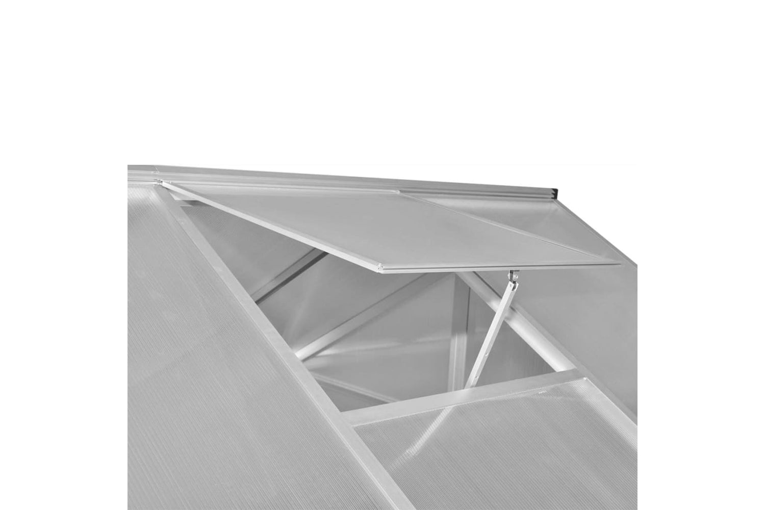 Vidaxl Reinforced Aluminium Greenhouse With Base Frame 4.6 MÂ²-6