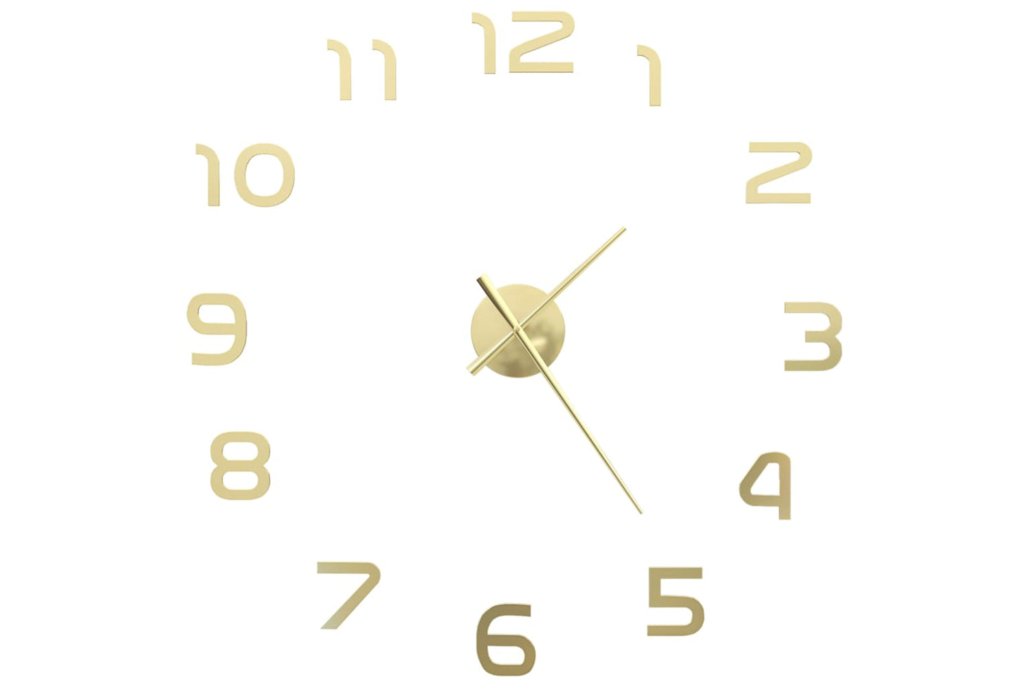 Vidaxl 50640 3D Wall Clock Modern Design 100 cm | Gold-2
