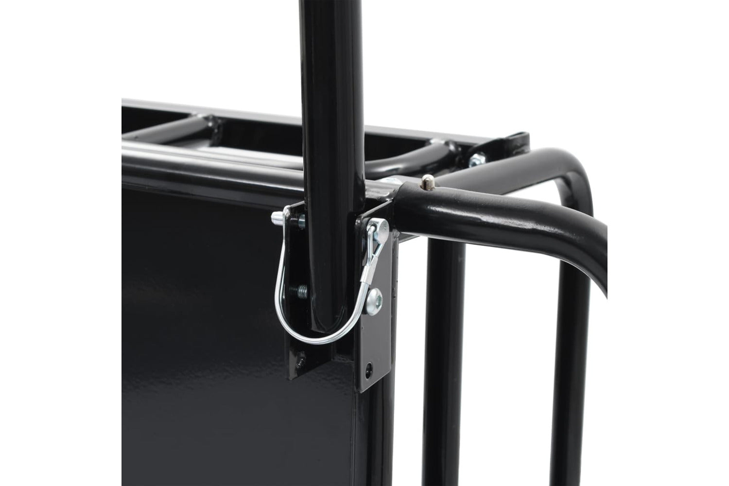 vidaXL Bike Trailer 130x73x48.5cm Steel Black-9
