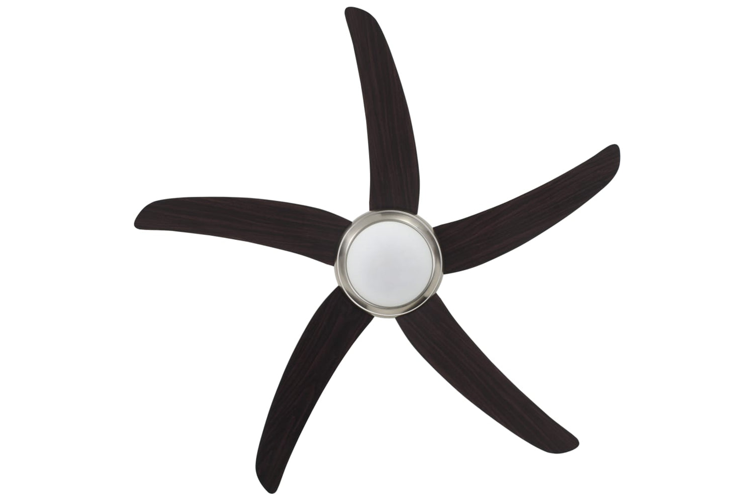 vidaXL 50539 Ornate Ceiling Fan With Light 128cm Brown-5