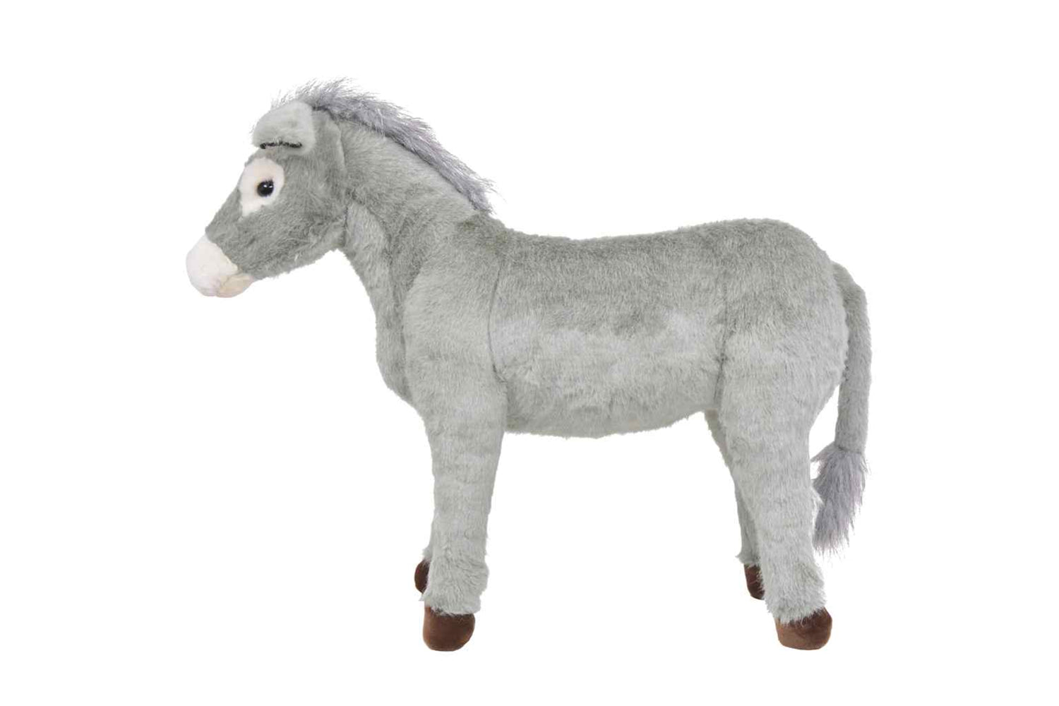vidaXL 91343 Standing Plush Toy Donkey Grey Xxl-2
