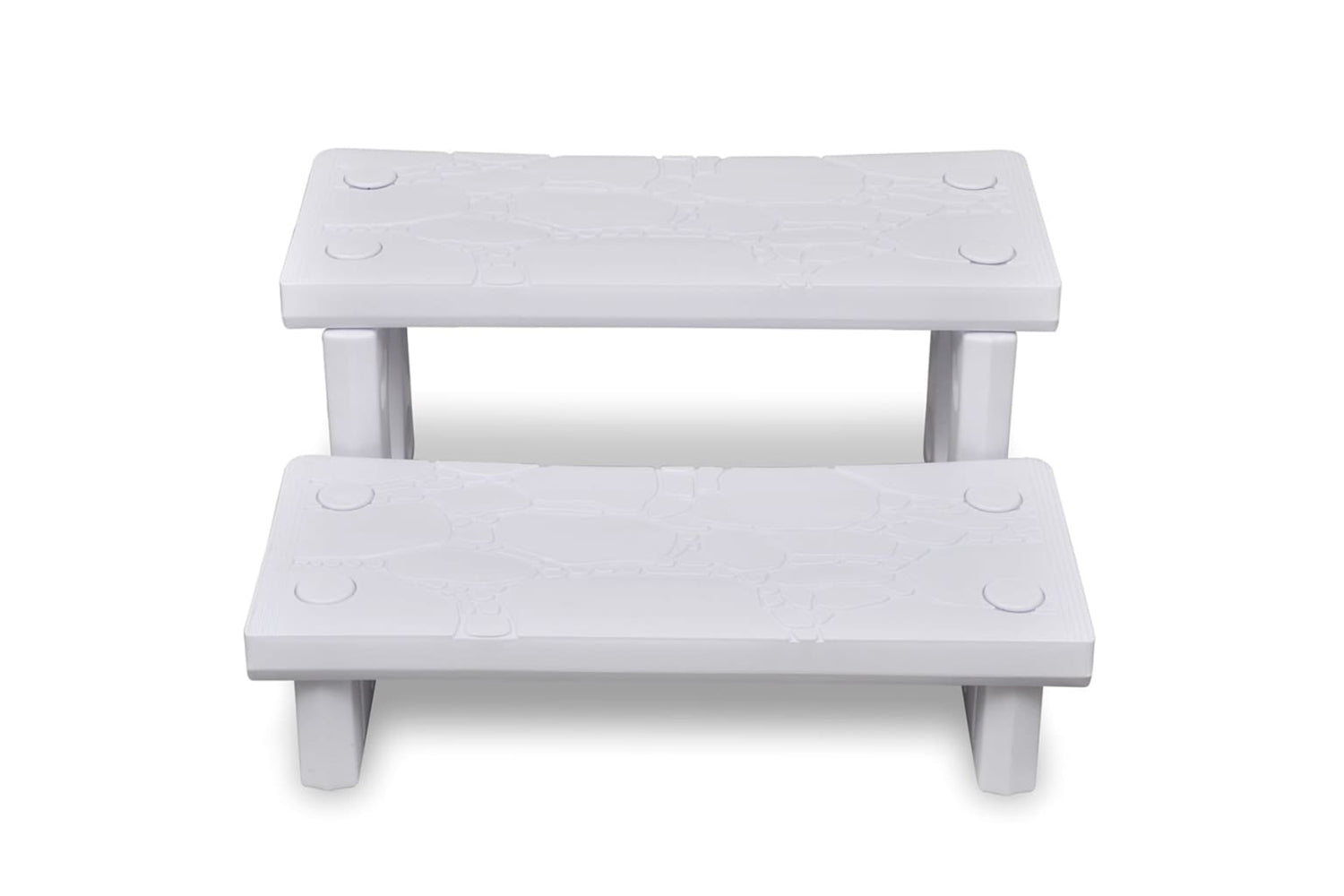 Vidaxl 90716 White Spa Steps-2