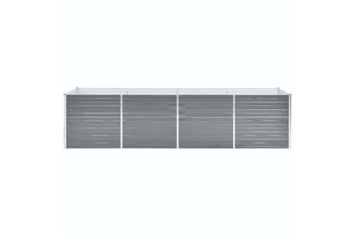 vidaXL 44844 Garden Raised Bed Galvanised Steel 320x80x77cm Grey-2