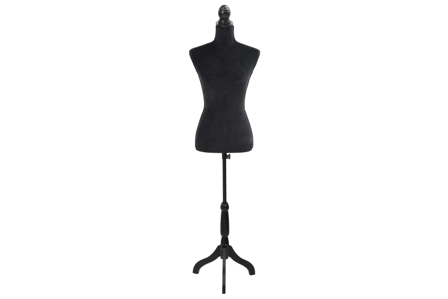 Vidaxl 30028 Ladies Bust Display Black Female Mannequin Female Dress Form-2