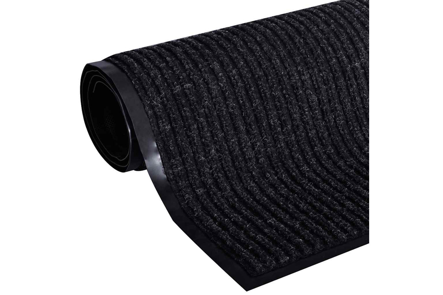 vidaXL 241264 Door Mat 90 X 60cm Black Pvc-2