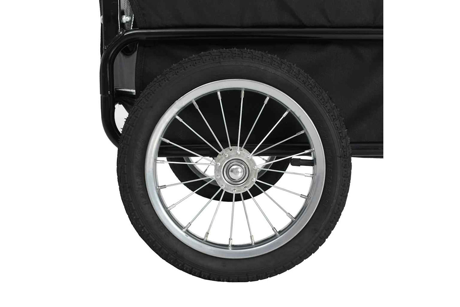 Vidaxl 2-in-1 Pet Bike Trailer & Jogging Stroller Grey And Blue-7