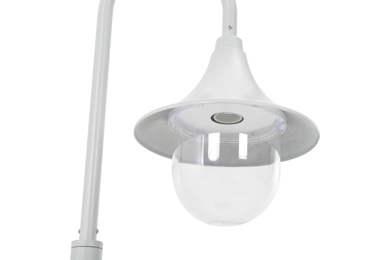 vidaXL 44210 Garden Post Light E27 120cm Aluminium White-5
