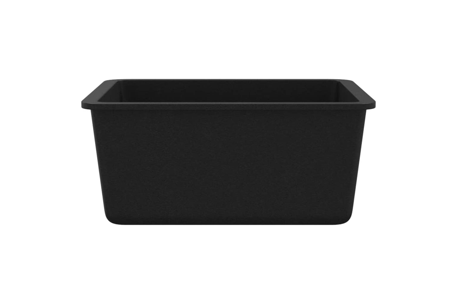 Vidaxl 142960 Granite Kitchen Sink Single Basin Black-5