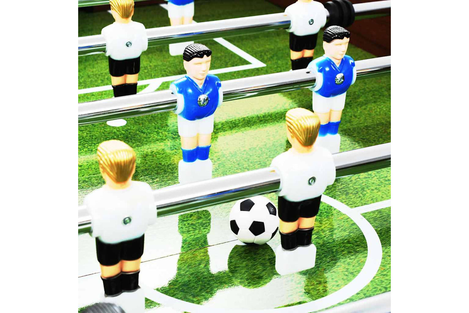 Vidaxl Football Table Steel 60 Kg 140x74.5x87.5 Cm Brown-5