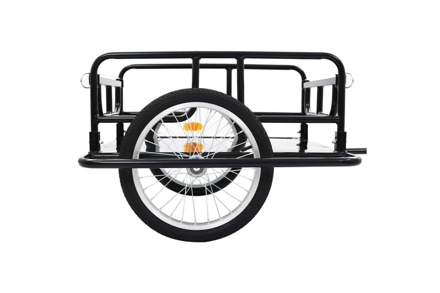 vidaXL Bike Trailer 130x73x48.5cm Steel Black-7