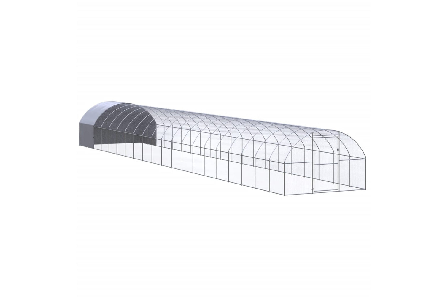 Vidaxl 3095479 Outdoor Chicken Coop 3x20x2 M Galvanised Steel