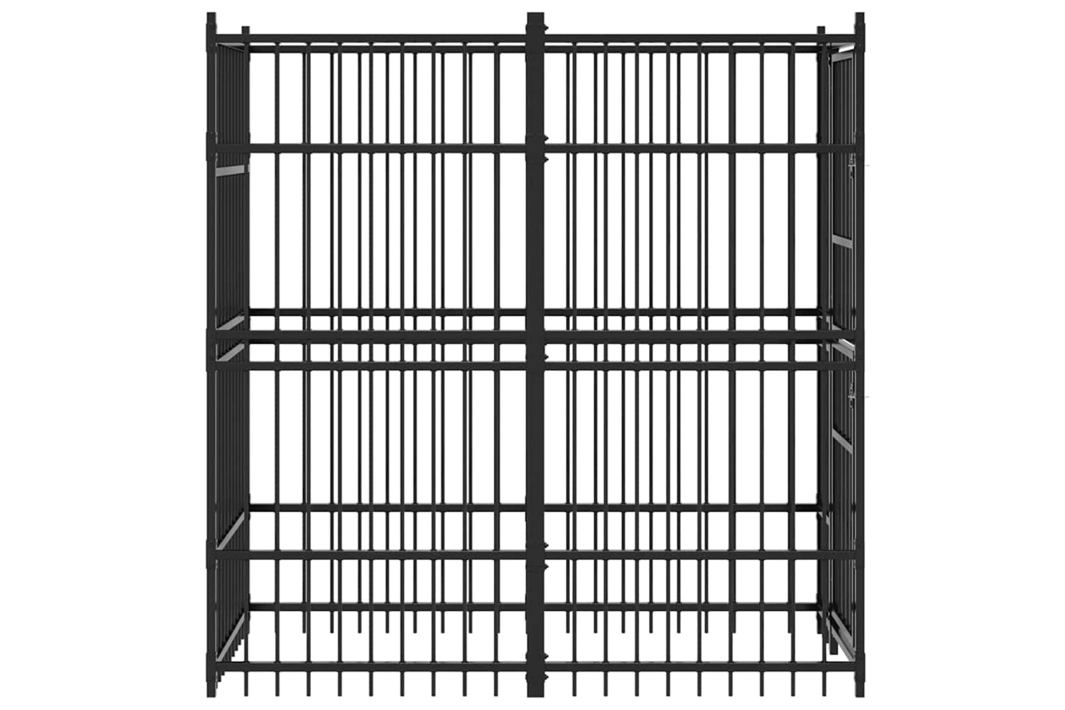 Vidaxl 171472 Outdoor Dog Kennel Steel 1.84 M2-5