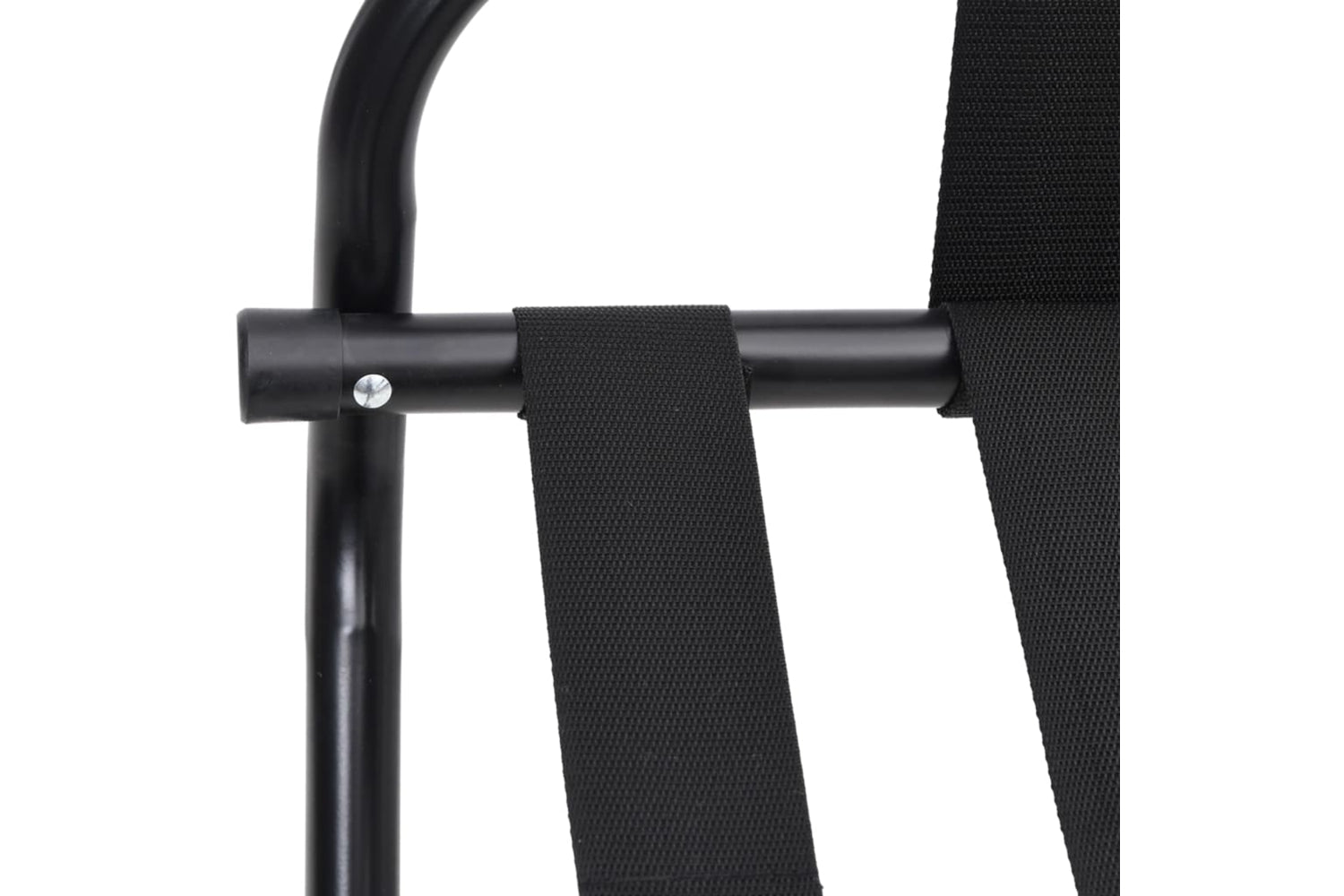 vidaXL 153075 Luggage Rack With Backrest Black 56x39x52cm-6